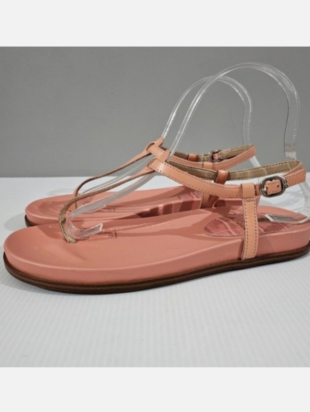 Sam Edelman Naomi Thong Sandal Womens Size 7.5 Clay Leather Open Toe NEW